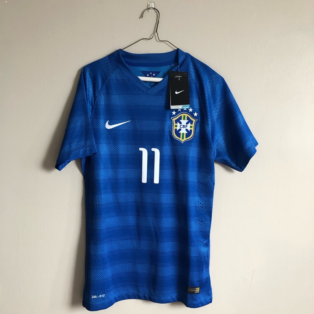 Authentic 2014 CBF Brazil Soccer Jersey - Oscar